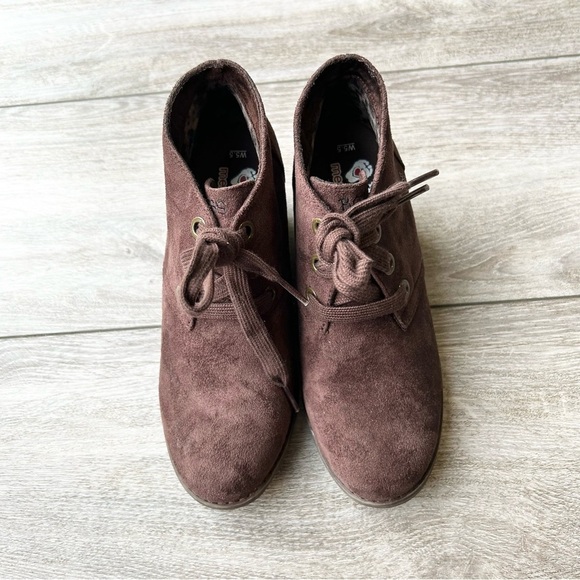 Skechers Women Bobs Tumble Weed Ghost Town Chukka Boots in Brown - Picture 3 of 13